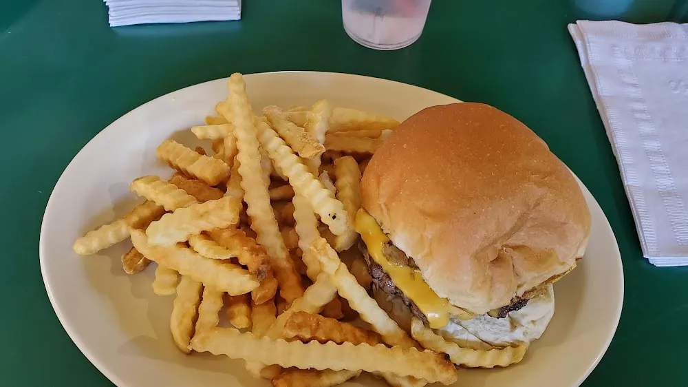 Hamburger and French Fries