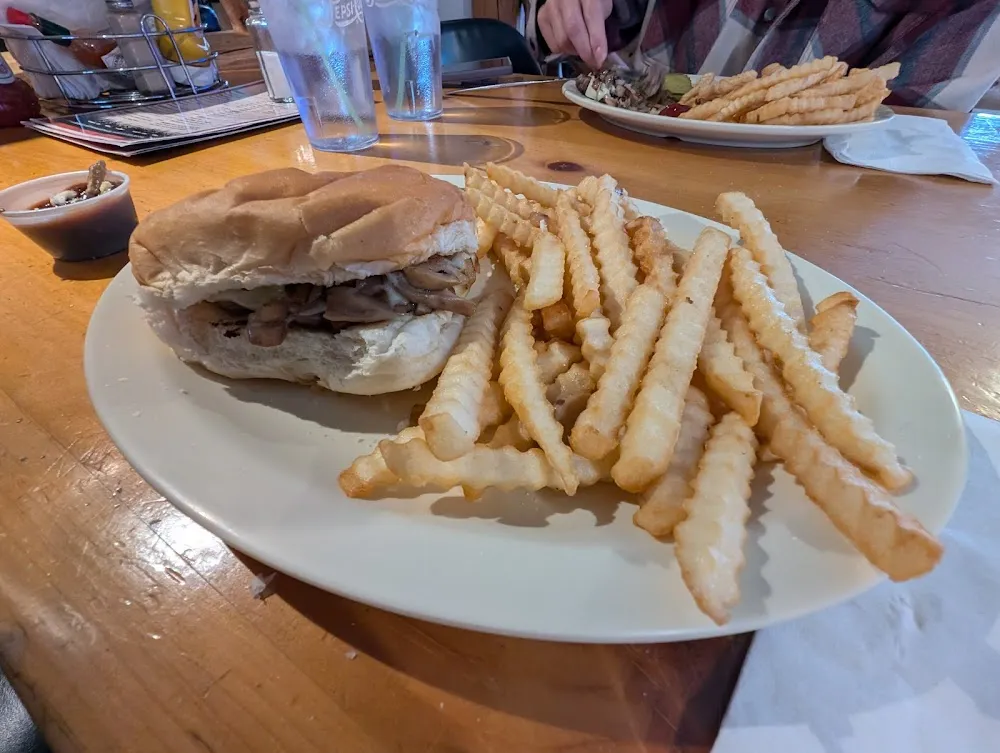 Onion Mushroom & Swiss Burger